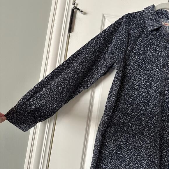 Faherty Lyon Cord Mini Dress Organic Cotton Blend Size: M Color: Riverton Floral - Picture 3 of 10